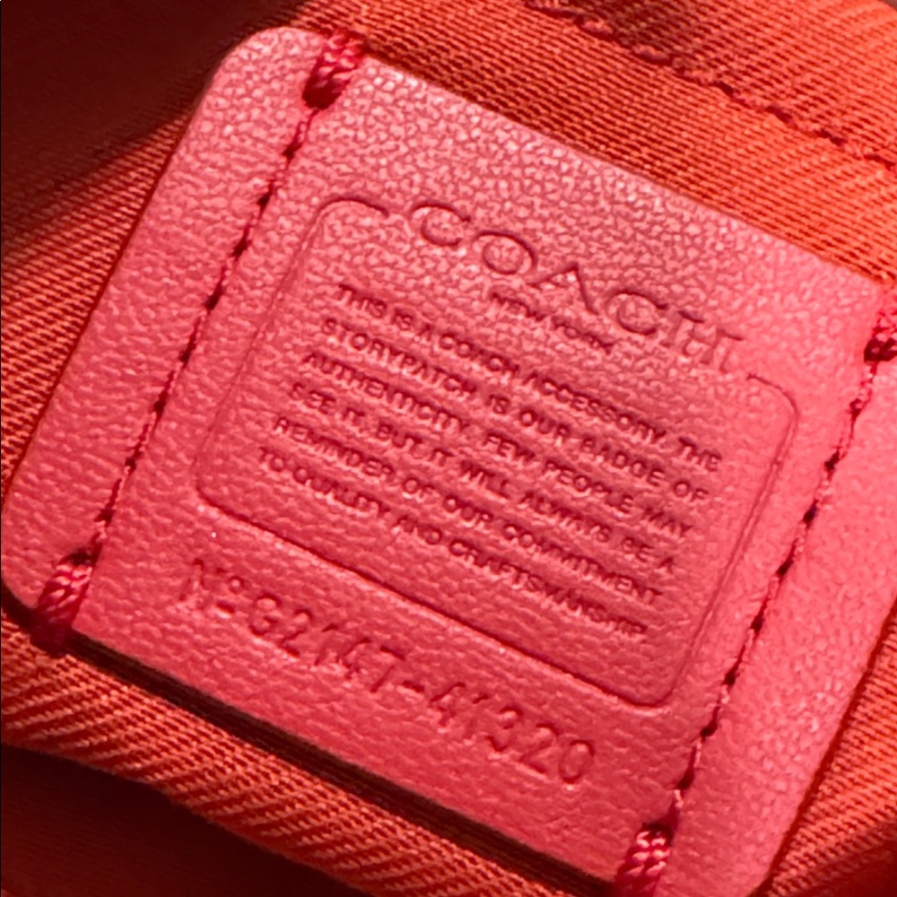 Coach Kitt Messenger Red Leather Crossbody - Picture 11 of 17